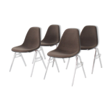 Set of 4 side chairs by Charles & Ray Eames for Herman Miller