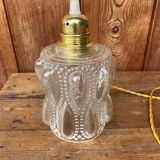 Vintage bubble glass pendant globe