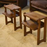 Pair of bedside tables by Guillerme and Chambron for "Votre Maison" 1960s