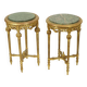 Tables d'appoint anciennes françaises en marbre de style Empire