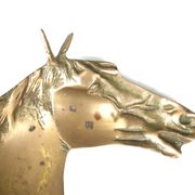 Brass cup in horse-shaped shape, 70s