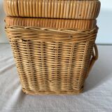 Old rattan basket
