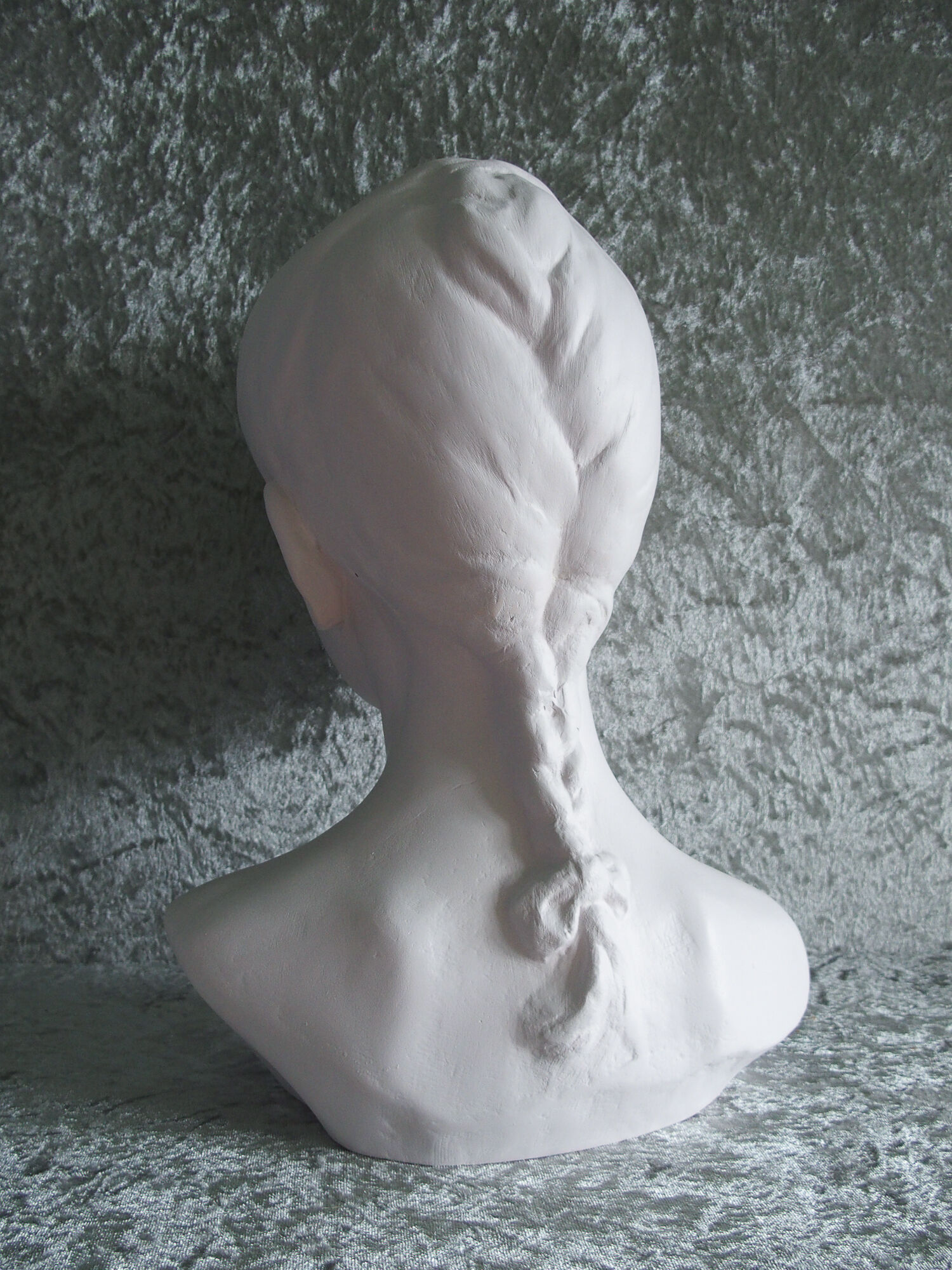 Bust girl with braid