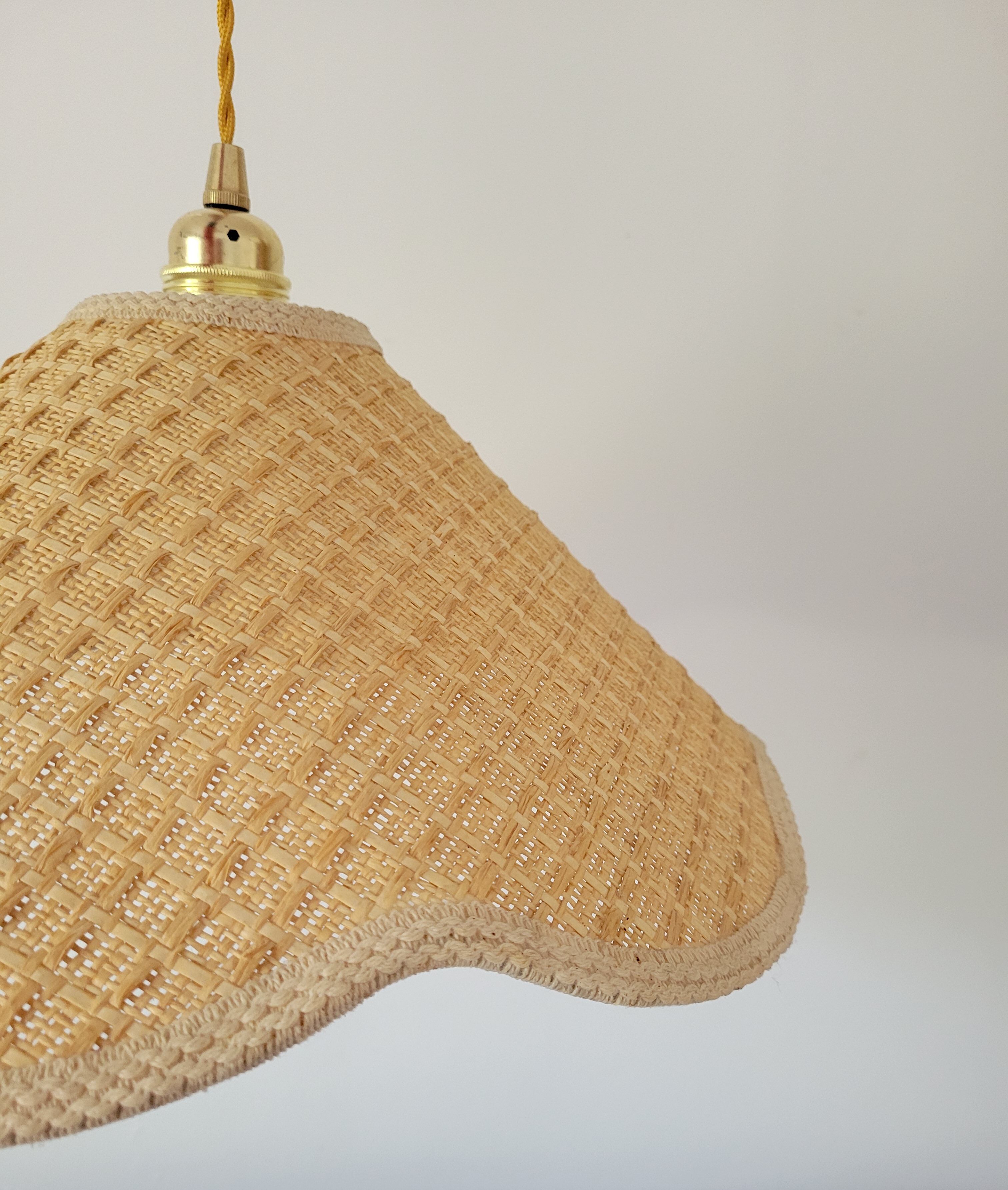 Rattan flower suspension