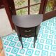 Table de chevet patine noire