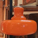 Vintage orange opaline pendant lamp