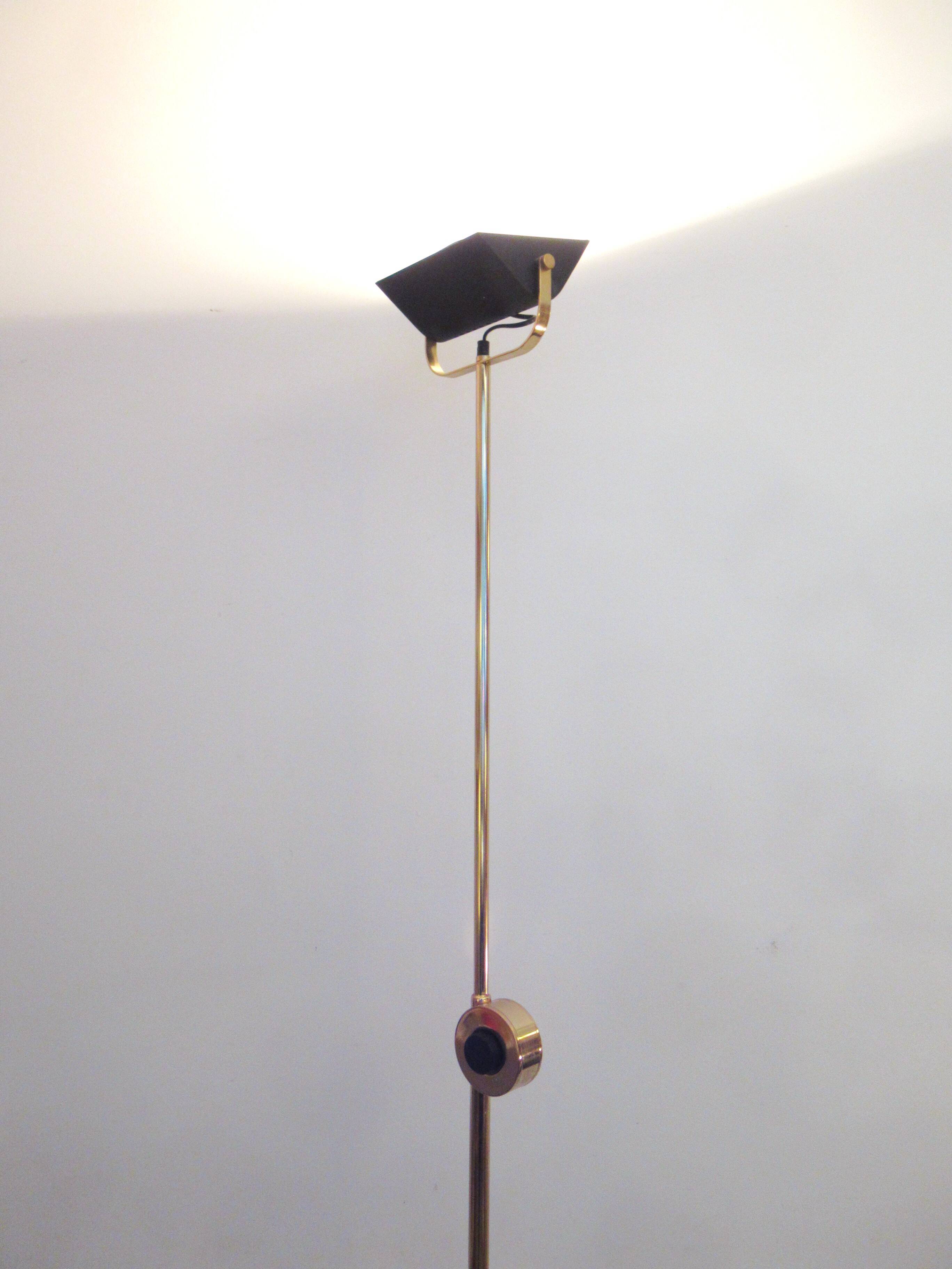 Brass floor lamp Fratelli Martini 1980s