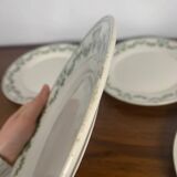 Set of 4 flat plates, "Champagne" model, Badonviller, early 20th century.