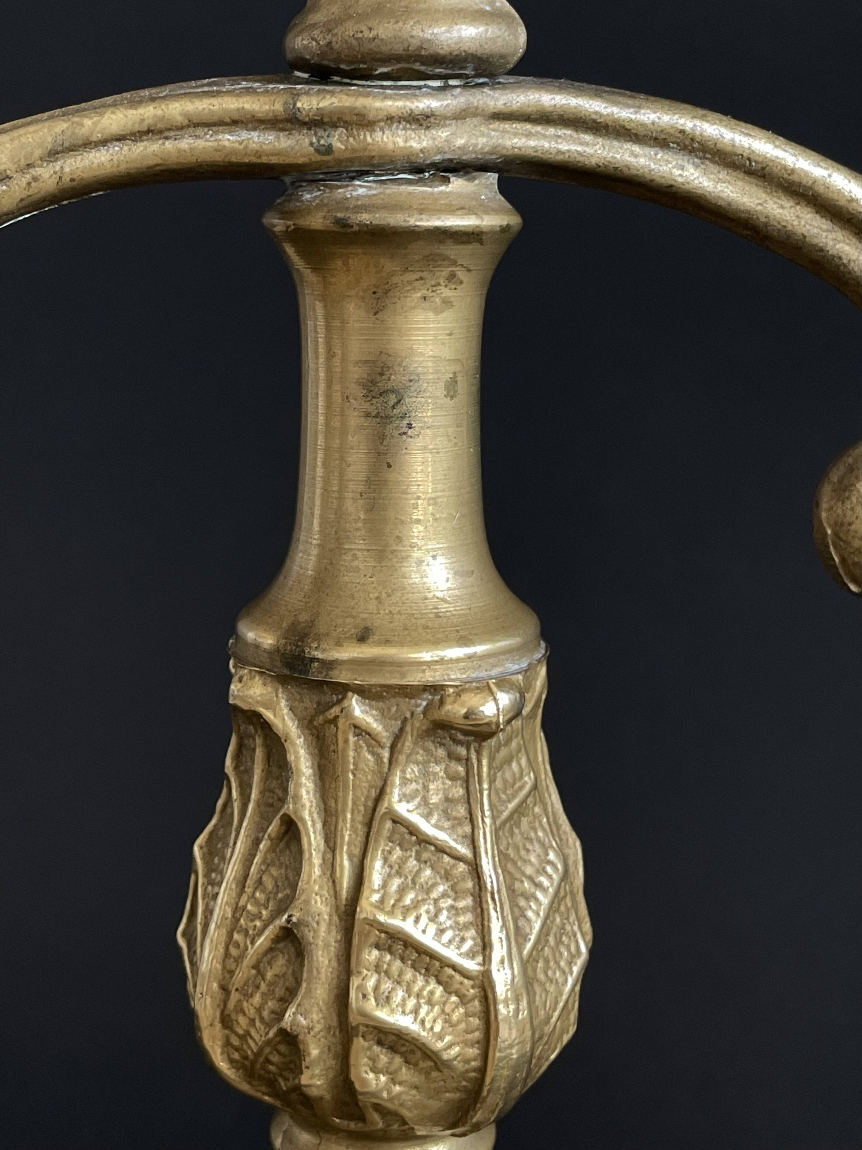Pair of Napoleon III candelabra in brass, 19th century
