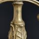Pair of Napoleon III candelabra in brass, 19th century