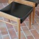 3 chaises scandinaves skaï noir