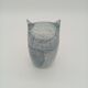 Vintage Scandinavian Glass Owl Statuette Denmark Sulphur 70s 80s