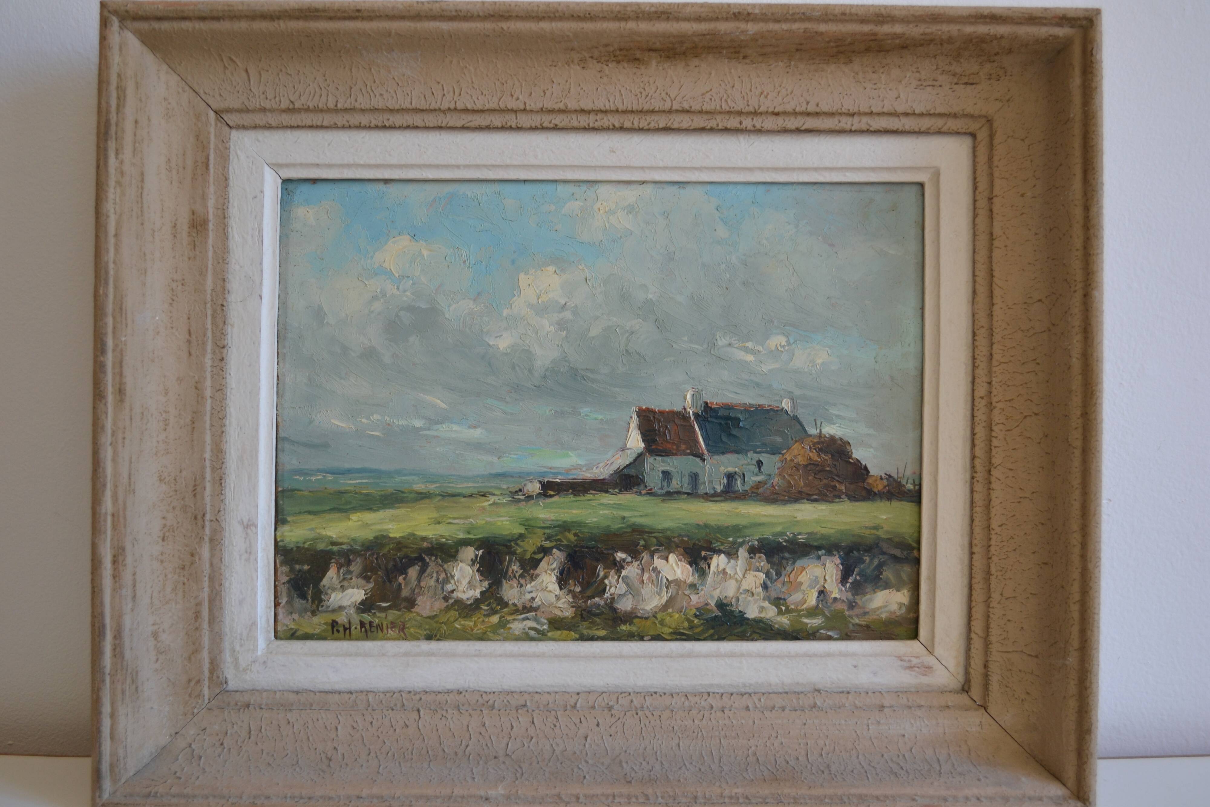 Landscape of Normandy signed P.H. Renier