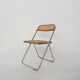 Webbing folding chair by Giancarlo Piretti for Castelli, model Plia, Italy 1967
