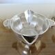 Art Deco silver-plated sauce boat with hallmark, 1920s-30s.