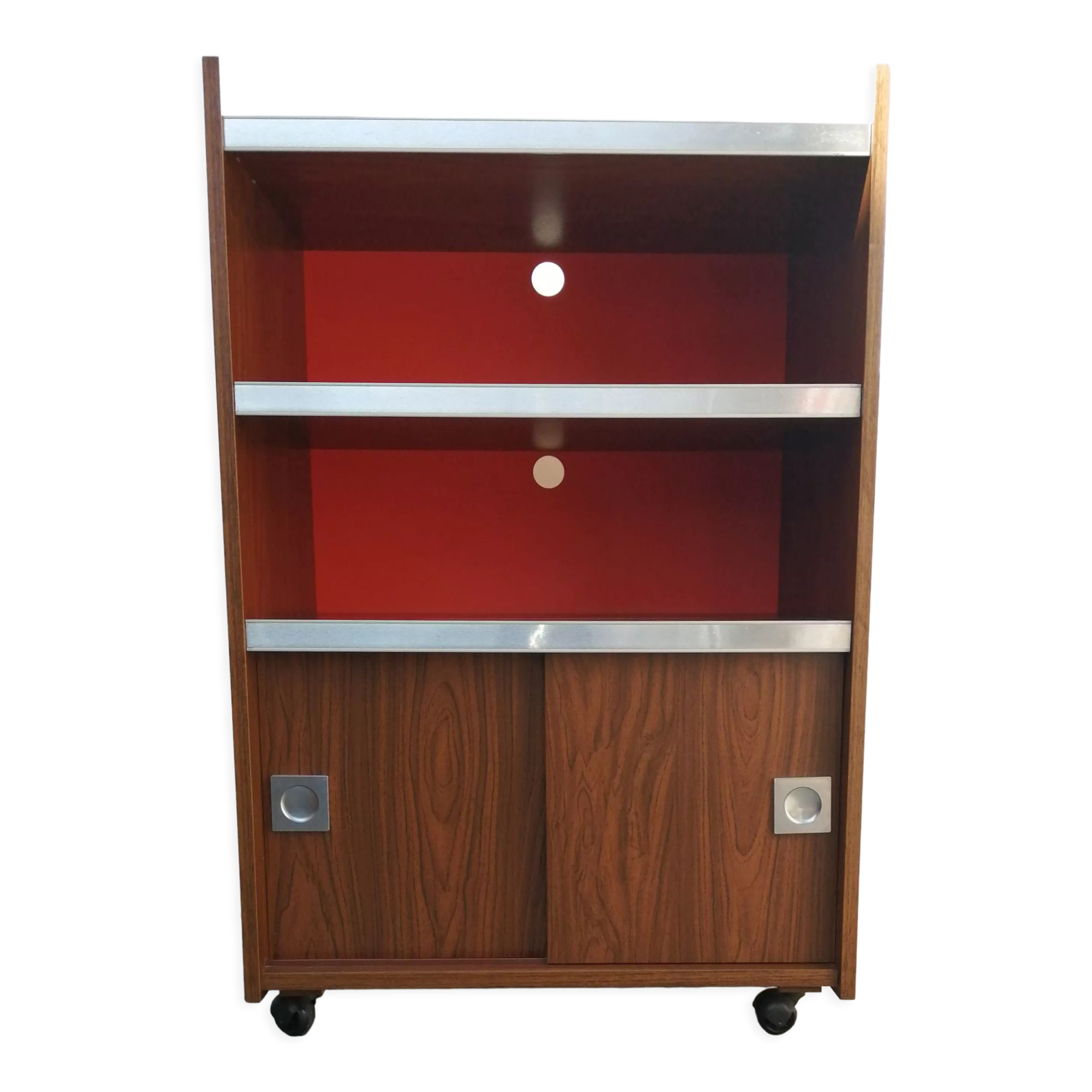 Furniture on wheels hi-fi year 1970 Berlioz vintage