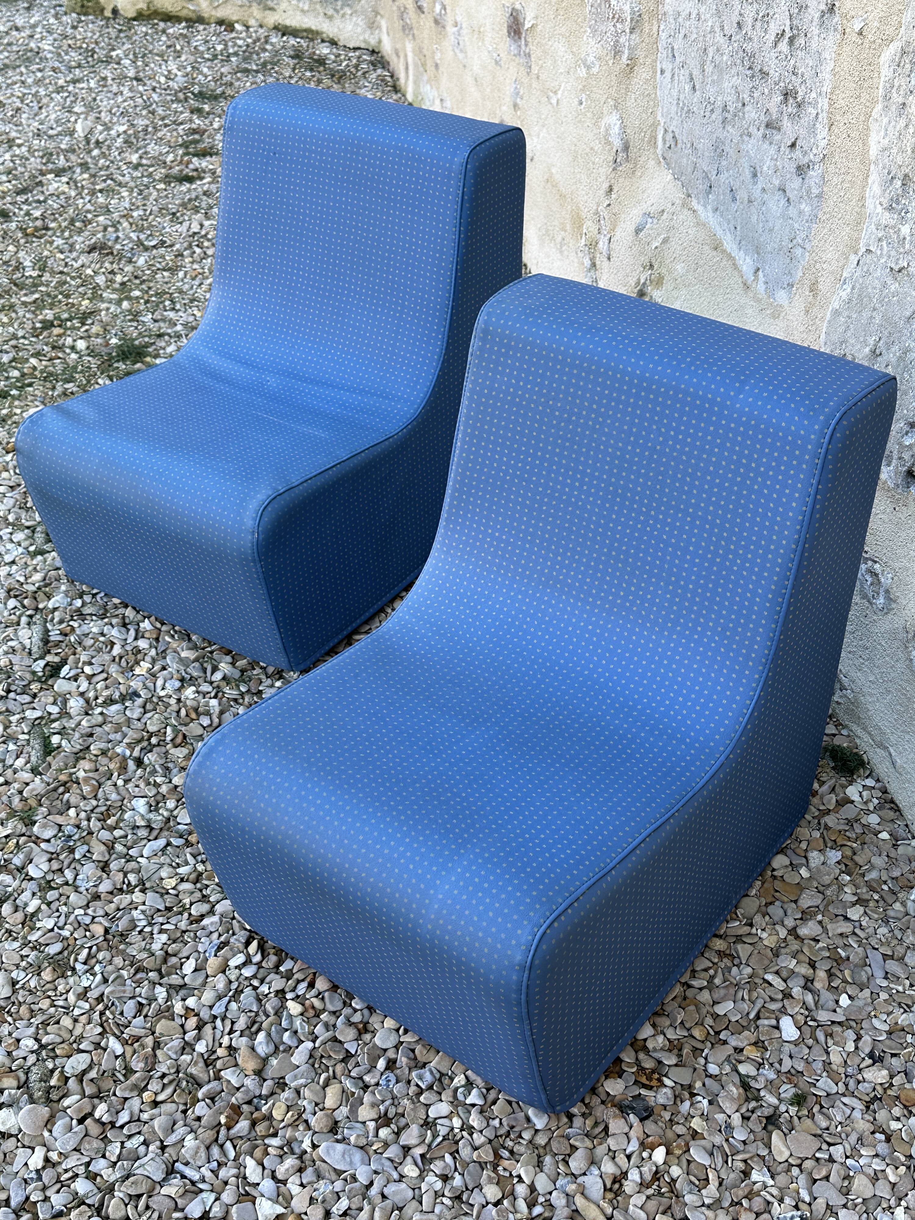 Pair of vintage children's armchairs from the 70s and 80s