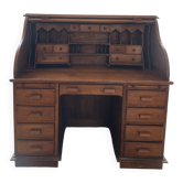 Antique American desk with curtain – original model from the 1920s/30s.
