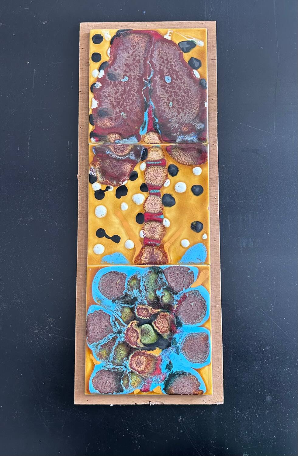 Abstract ceramic panel