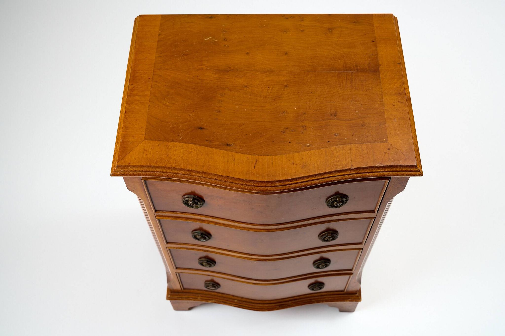 Original English cherry chest of drawers Burton Reproductions Limited