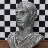 Sculpture head Roman bust in plaster