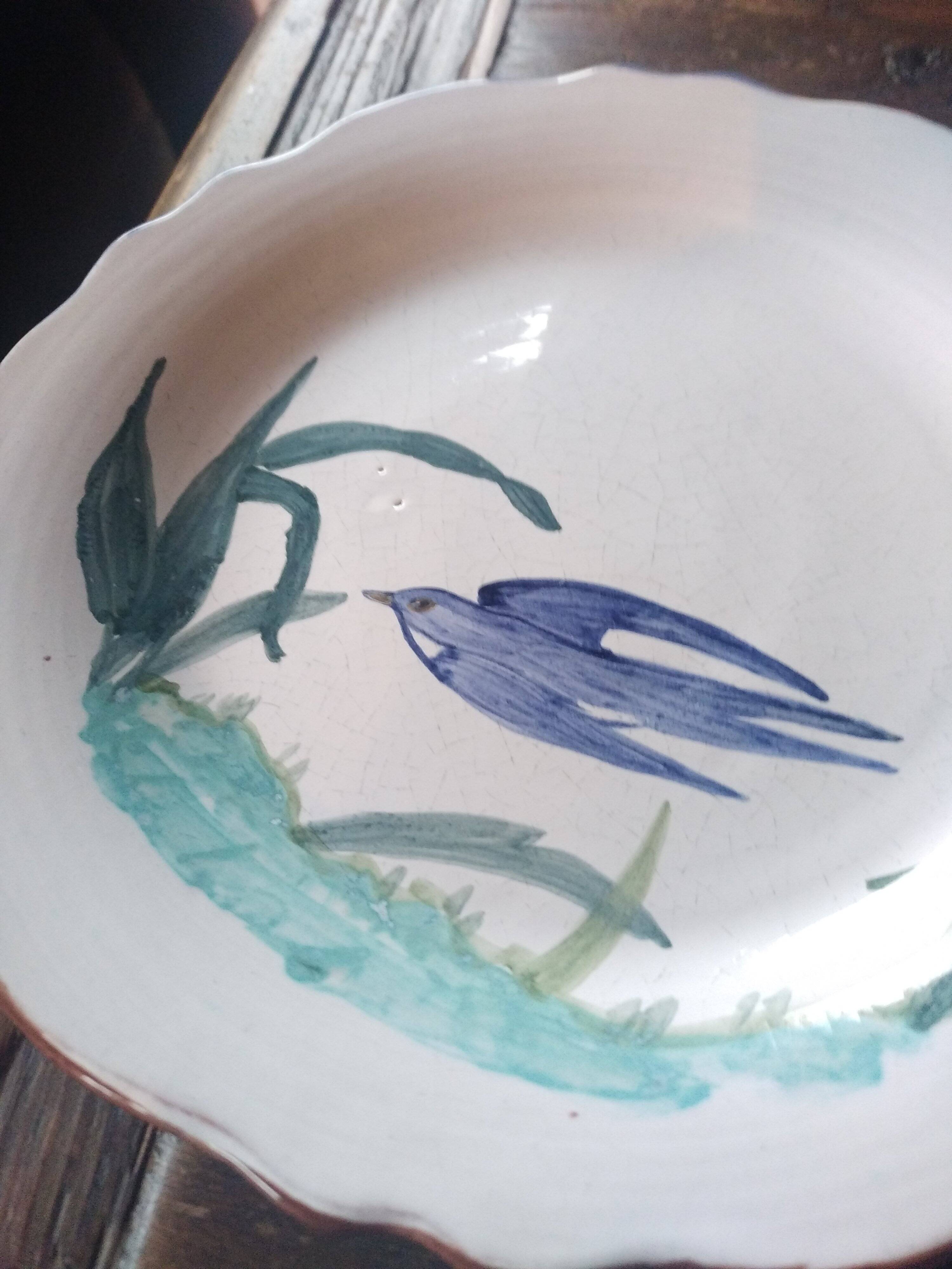 Ceramic plates. 70s/80s Work inspired by the 16th and 17th centuries.