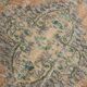 Tapis anatolien ancien orange, vert et bleu