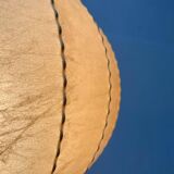 Modern mid-century German cocoon pendant lamp by Friedel Wauer for Goldkant Leuchten, 1960s.