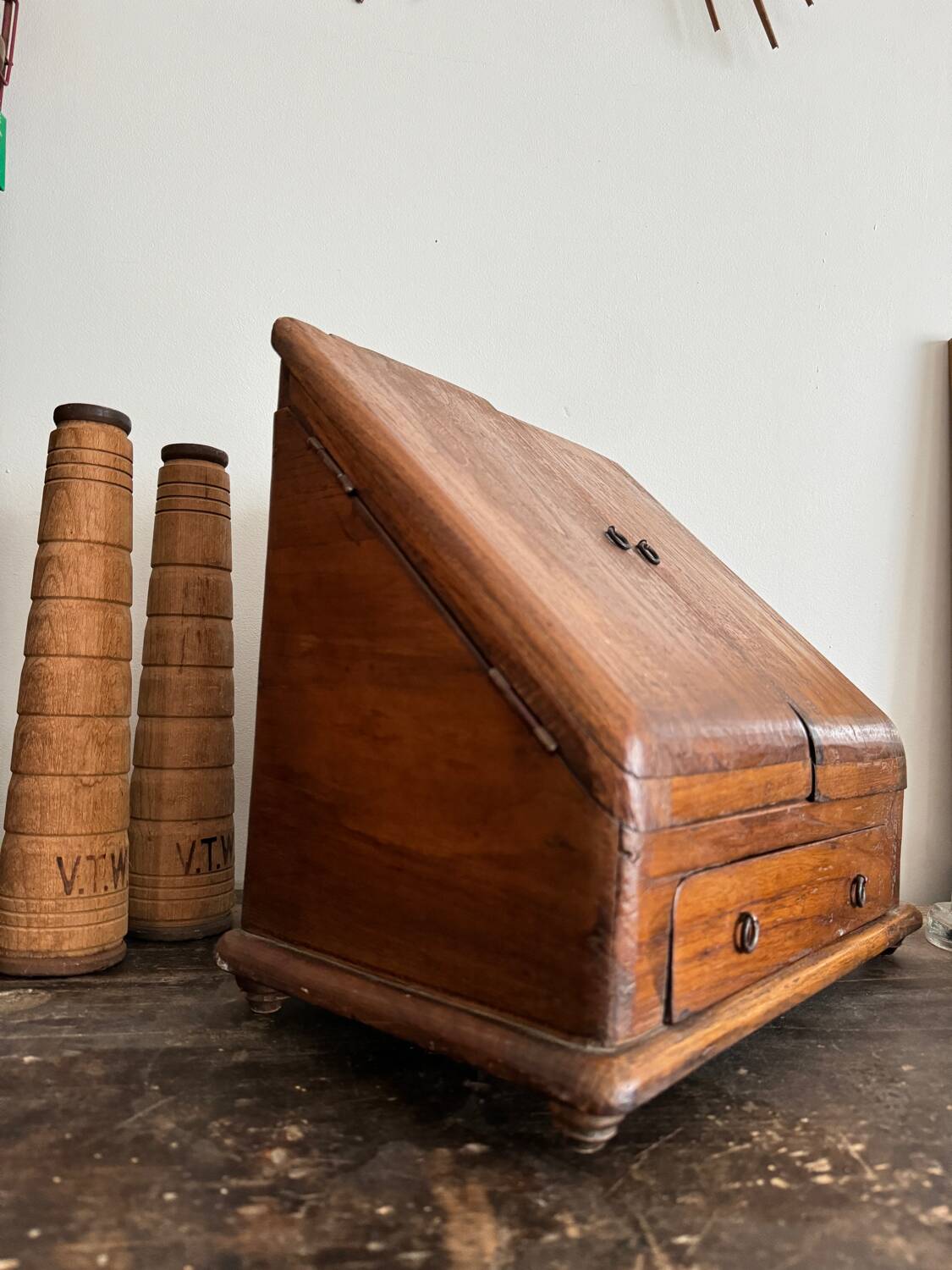 Small wooden storage unit