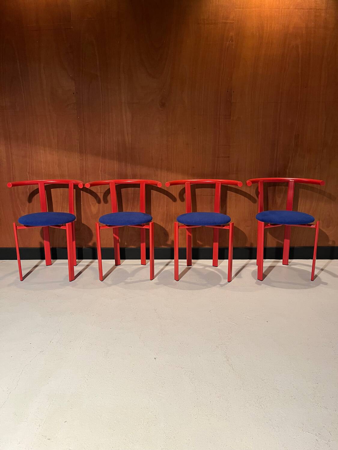 4 refurbished vintage chairs