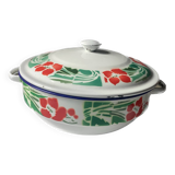 Enamelled sheet tureen