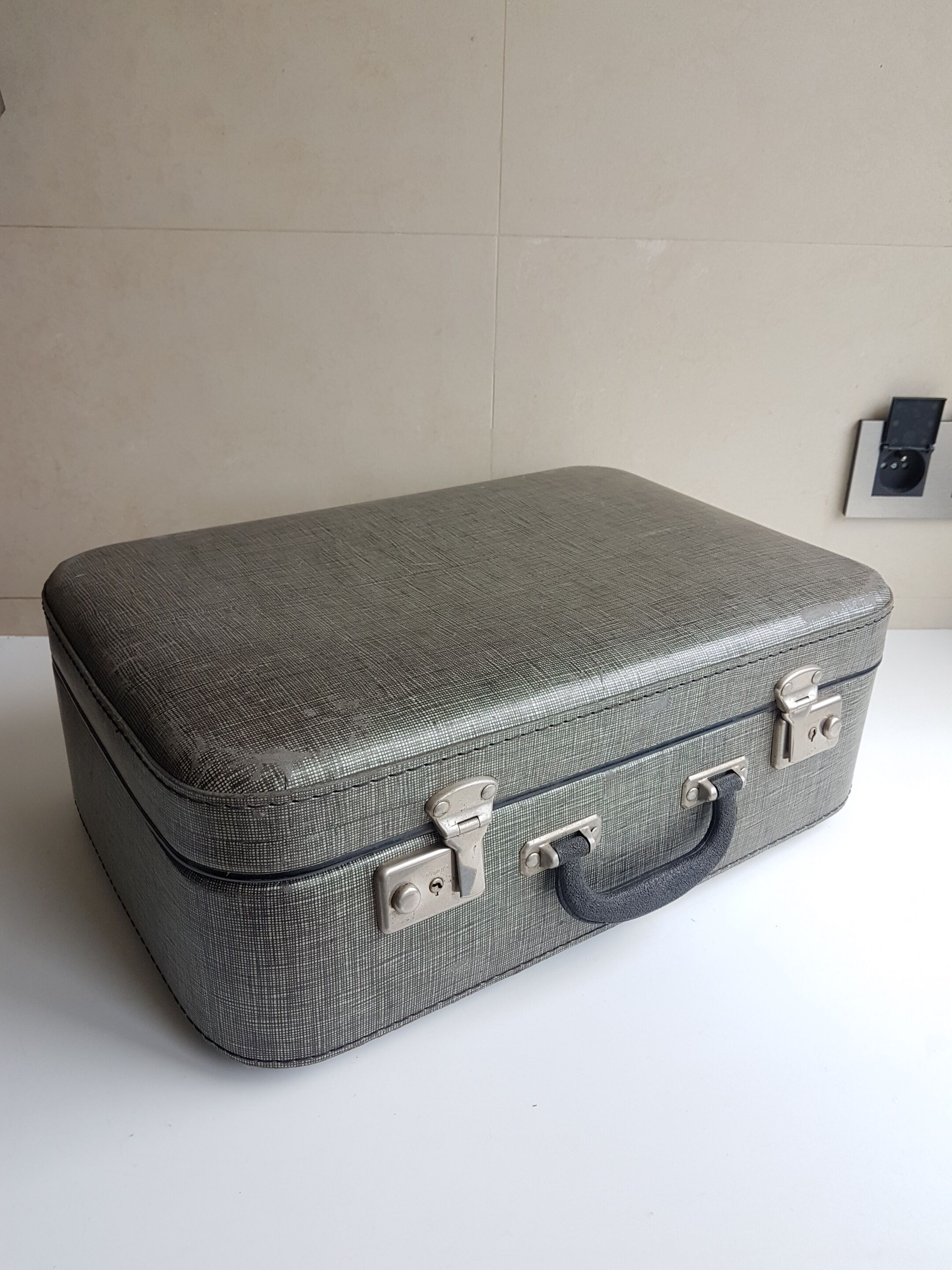 Vintage "cardboard" suitcase