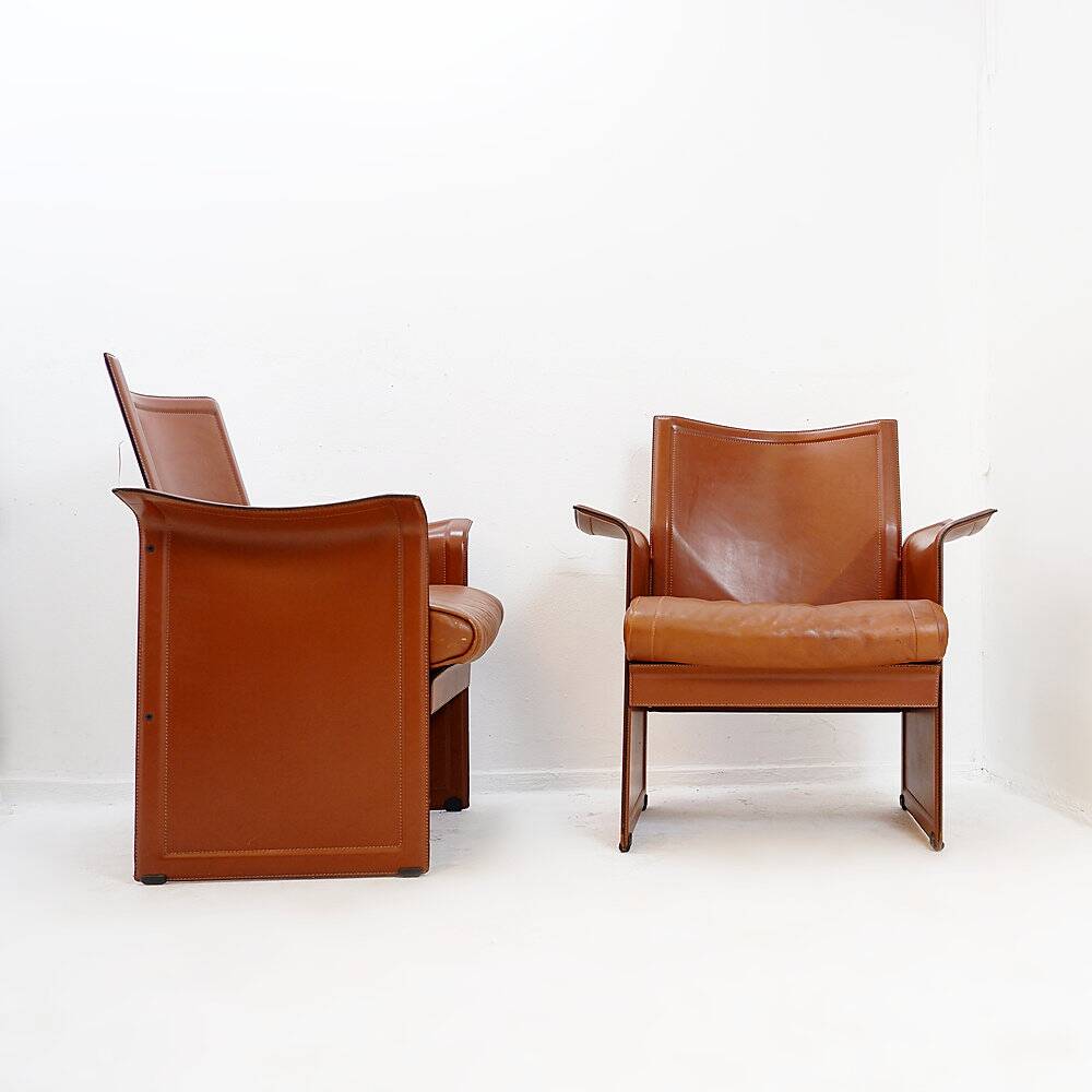 Paire de fauteuils de SàM "Korium" par Tito Agnoli pour Matteo Grassi 1970'