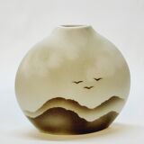 Virebent porcelain lens vase Yves Mohy
