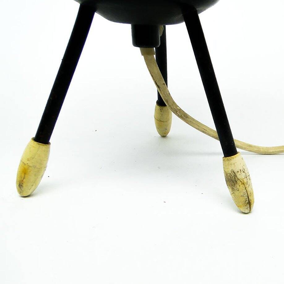 Pop art glass bedside lamp, Poland, 1960s