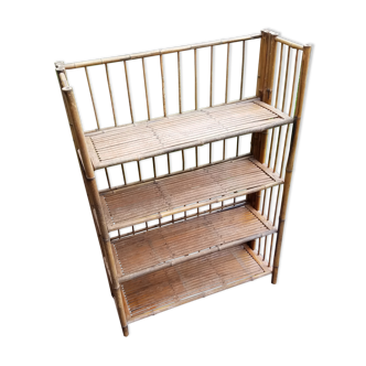 Bamboo shelf, foldable