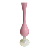 Pink opaline vase 50s
