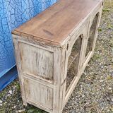 Ancien buffet vitré en teck