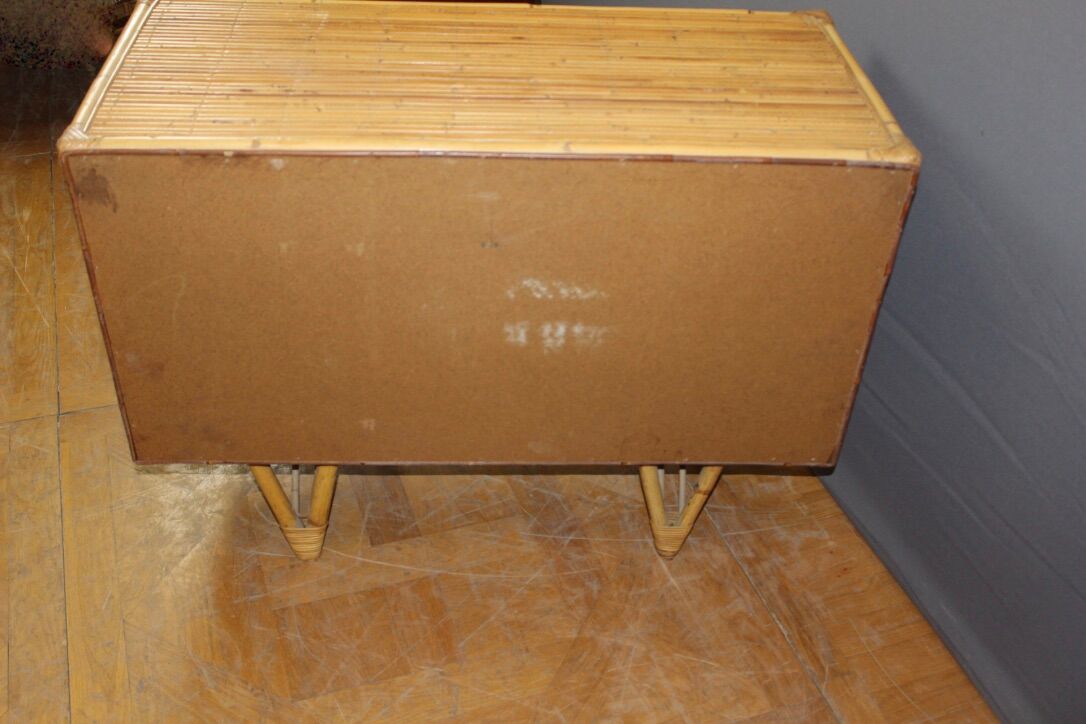 Bamboo design chest of drawers circa 1950