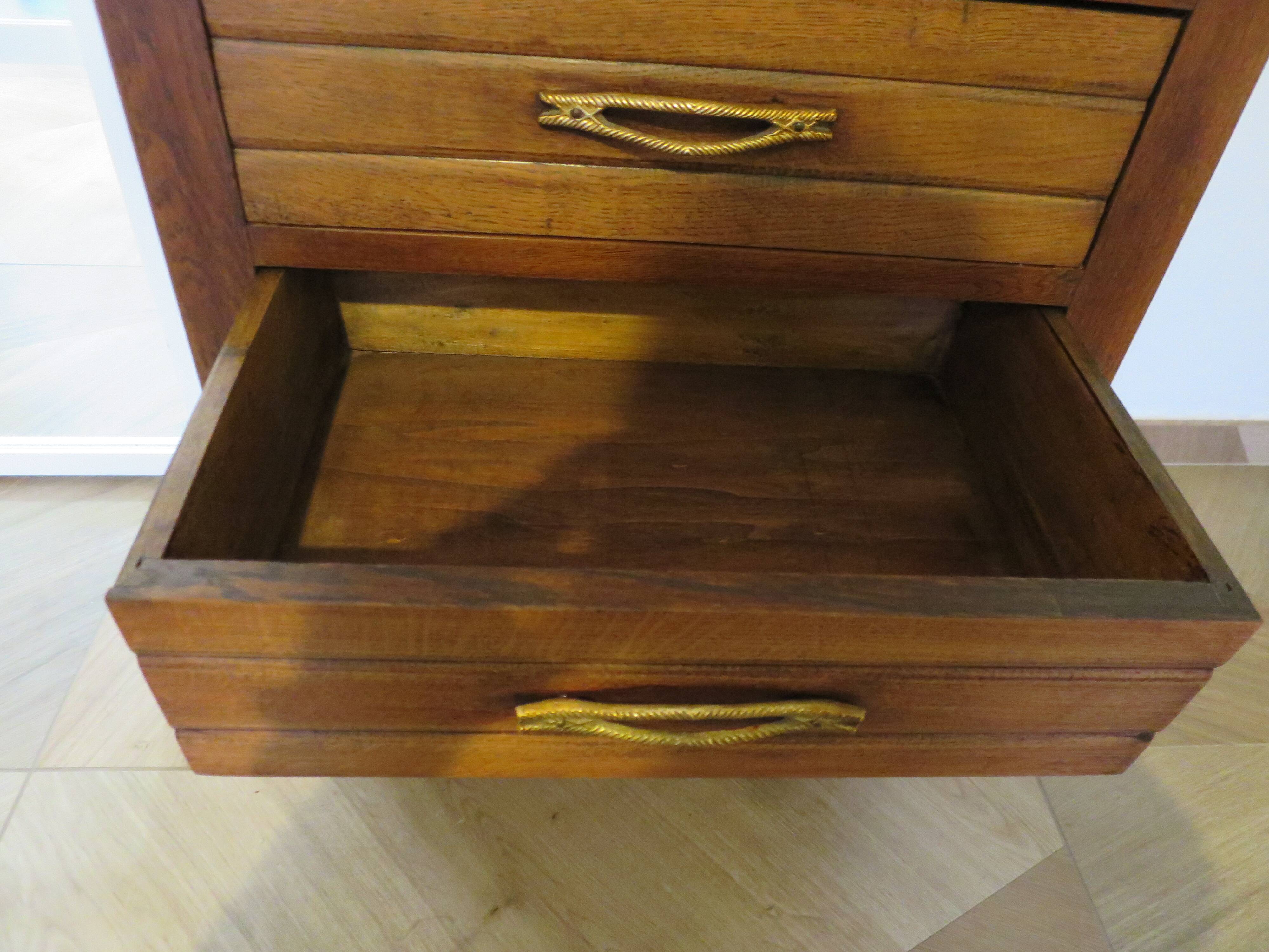 Art Deco style 4-drawer chest of drawers, 1950s