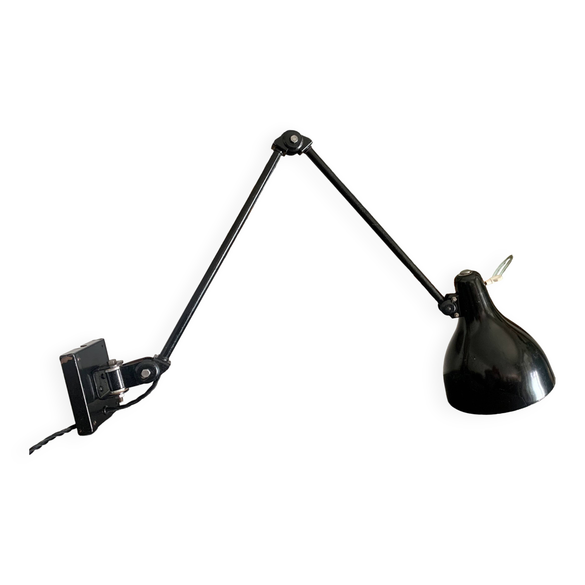 Vintage industrial adjustable table lamp, 1950s