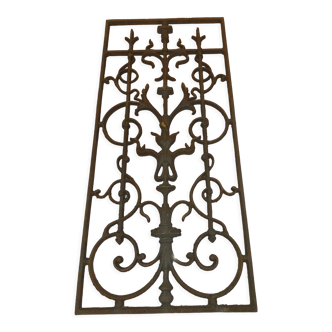 Cast iron front door grille