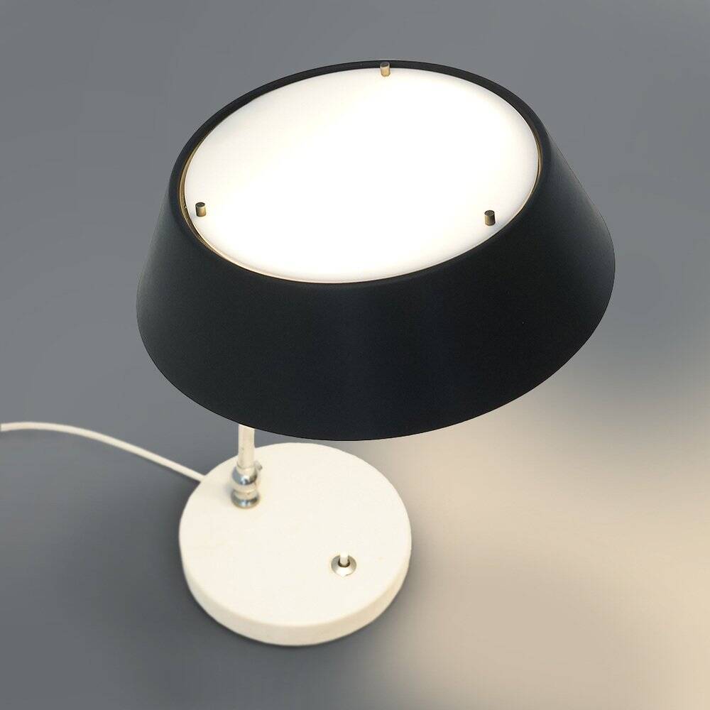 Table lamp by Stilux with a marble base, 1950s.
