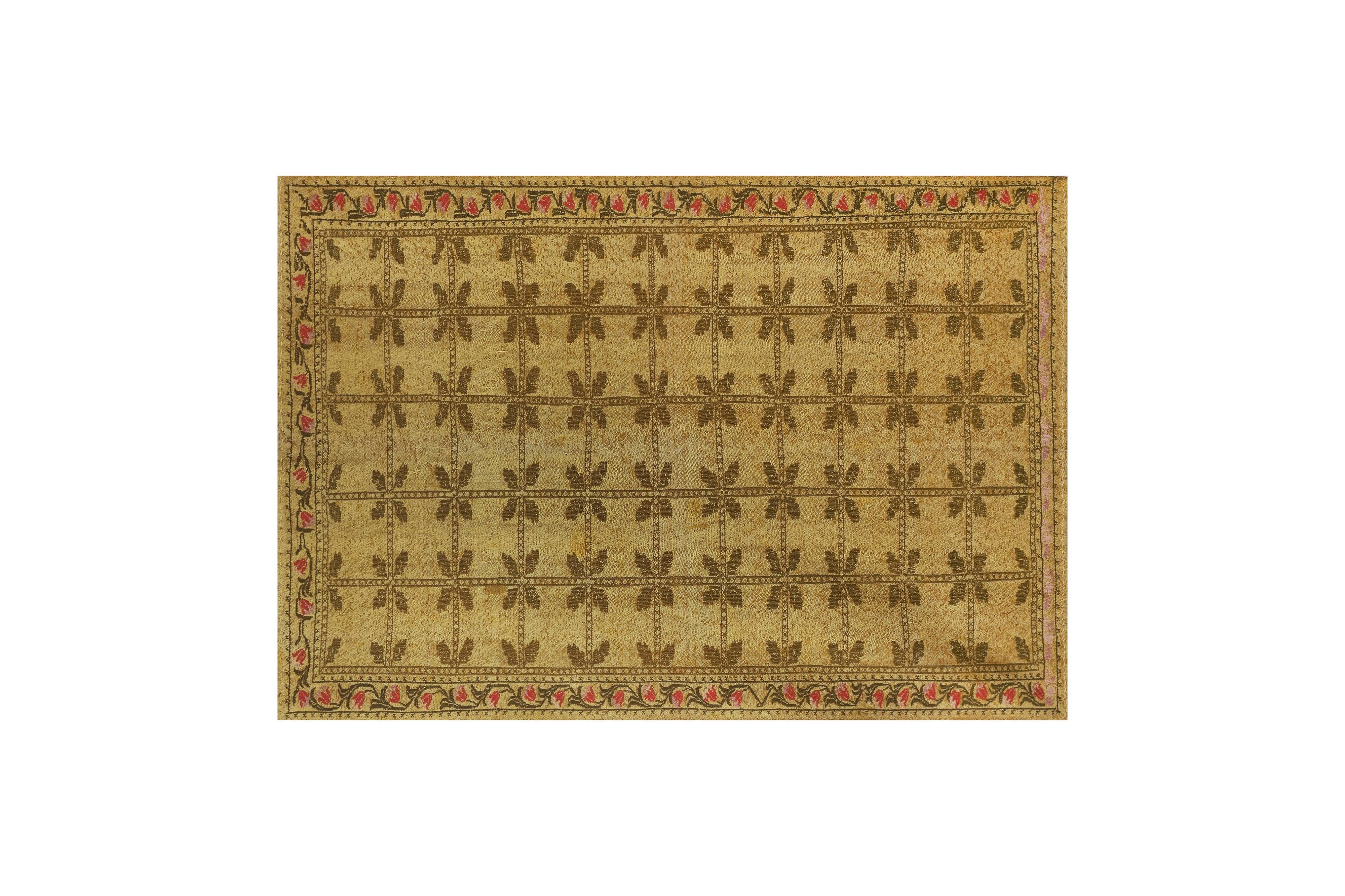Vintage Turkish Oushak Handwoven Rug 148x210 cm