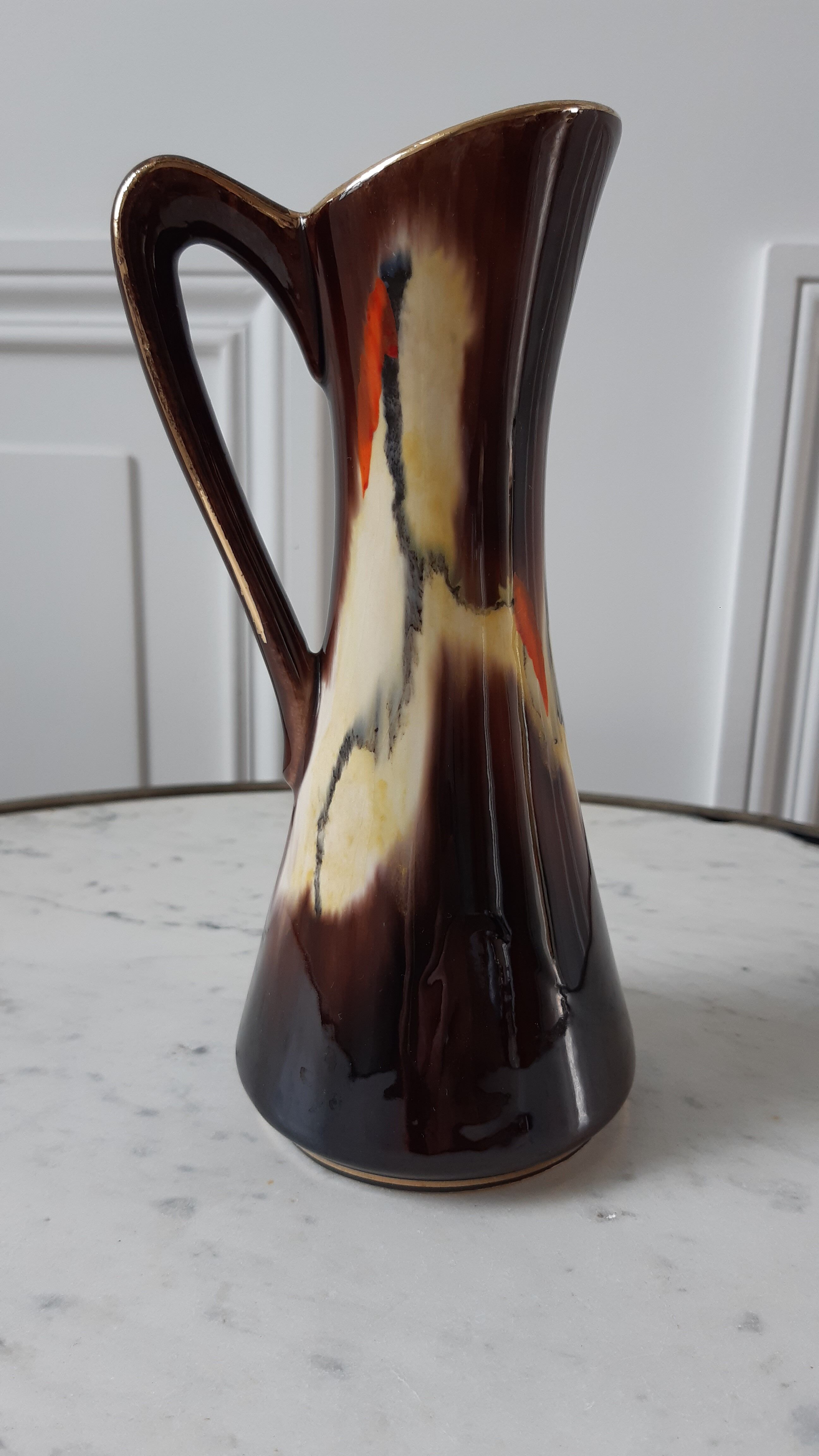 Ceramic vase 70s signed