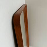 Large Danish mirror in solid teak, Hansen & Pedersen