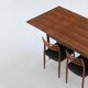 Niels Otto Moller large extendable dining table in rosewood Denmark 1960