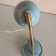 Sky blue / vintage casserole lamp 50s-60s