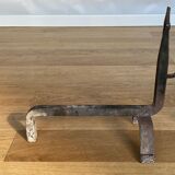 Pair of brutalist chenets 1960 accessories fireplace french work