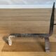 Paire de chenets brutalistes 1960 accessoires cheminée travail français